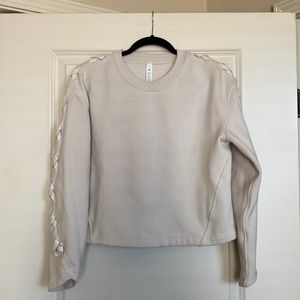 Lululemon braided oversized crop pullover